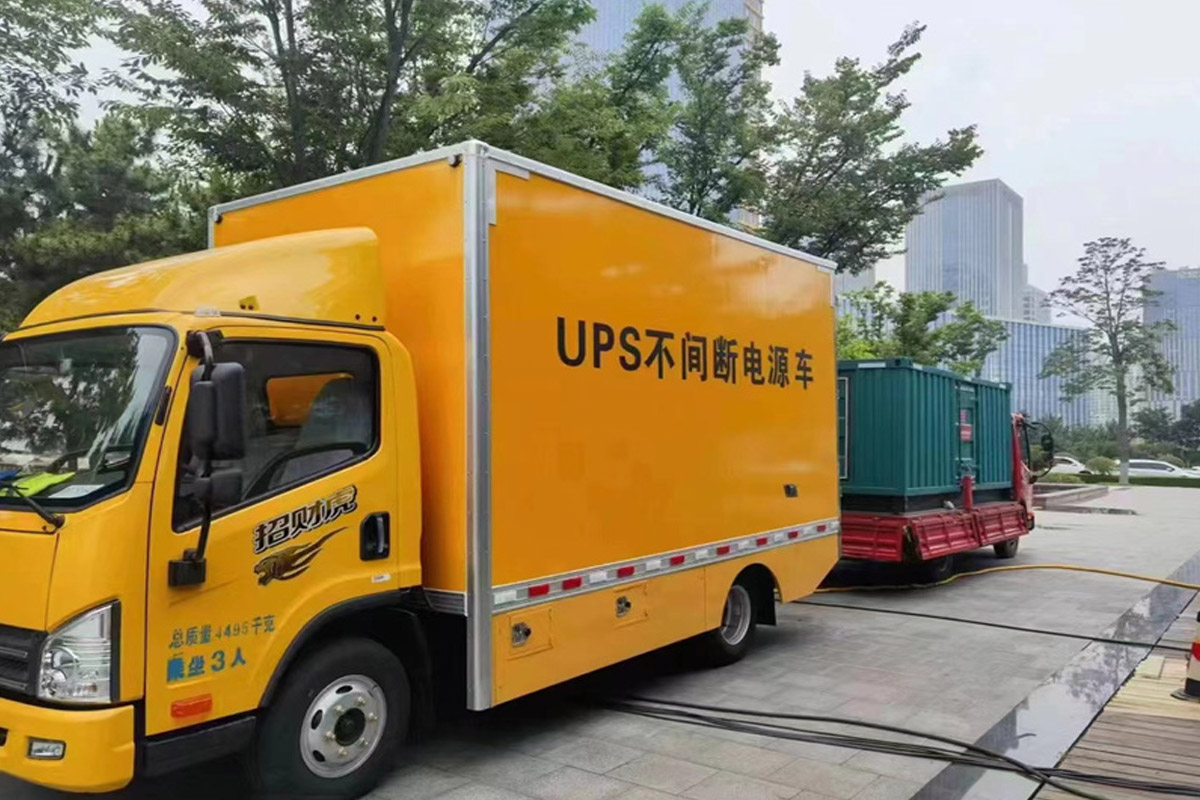 甘泉发电机租赁施工现场